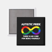 Autistic Pride - Autism Awareness - Rainbow Infini Magneet (Voorkant / Achterkant)