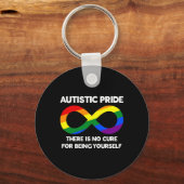 Autistic Pride - Autism Awareness - Rainbow Infini Sleutelhanger (Voorkant)