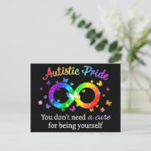 Autistic Pride Briefkaart (Staand voorkant)