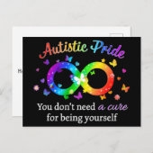 Autistic Pride Briefkaart (Voorkant / Achterkant)
