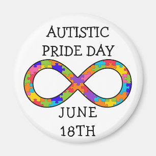 Autistic Pride Day June 18th Magnet Magneet