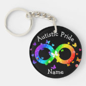 Autistic Pride Infinity Symbool Sleutelhanger (Voorkant)