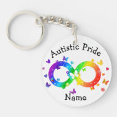Autistic Pride Infinity Symbool Sleutelhanger (Voorkant)