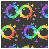 Autistic Pride Infinity Symbool Stof (Close Up)