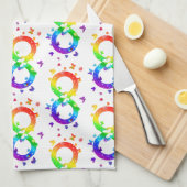 Autistic Pride Infinity Symbool Theedoek (Quarter Fold)