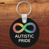 Autistic Pride Neurodiversity Acceptation Sleutelhanger (Achterkant)