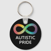 Autistic Pride Neurodiversity Acceptation Sleutelhanger (Achterkant)