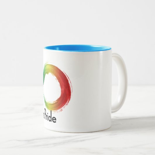 Autistic Pride Neurodiversity Mok (Voorkant rechts)