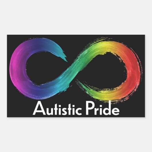 Autistic Pride Rechthoekige Sticker (Voorkant)
