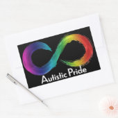 Autistic Pride Rechthoekige Sticker (Envelop)