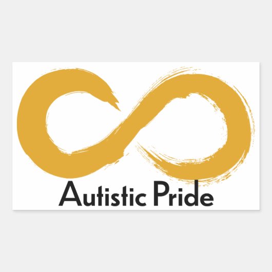 Autistic Pride Rechthoekige Sticker (Voorkant)