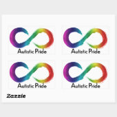 Autistic Pride Rechthoekige Sticker (Vel)