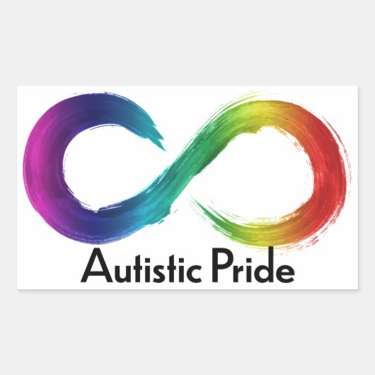 Autistic Pride Rechthoekige Sticker (Voorkant)
