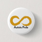 Autistic Pride Ronde Button 3,2 Cm (Voorkant)