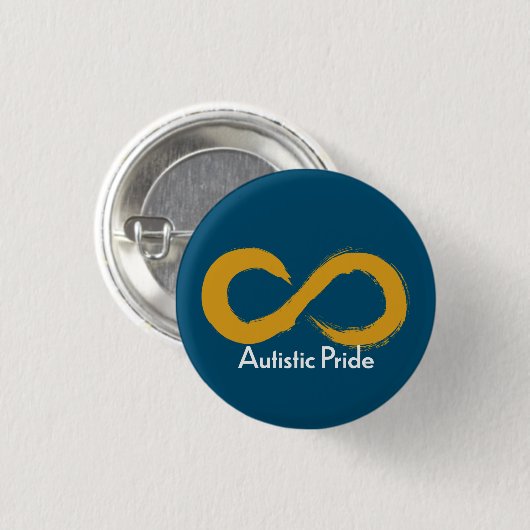 Autistic Pride Ronde Button 3,2 Cm (Voorkant /achterkant)