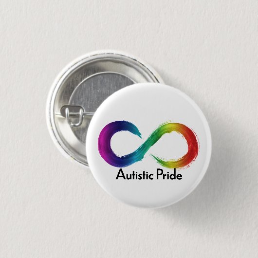 Autistic Pride Ronde Button 3,2 Cm (Voorkant /achterkant)
