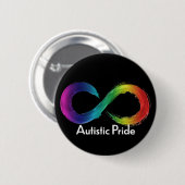 Autistic Pride Ronde Button 5,7 Cm (Voorkant /achterkant)