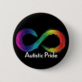 Autistic Pride Ronde Button 5,7 Cm