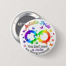 Autistic Pride Ronde Button 5,7 Cm