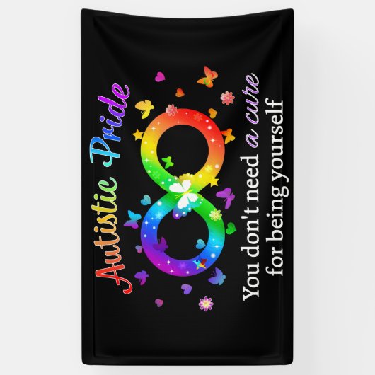 Autistic Pride Spandoek (Verticaal)