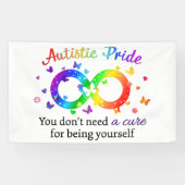 Autistic Pride Spandoek (Horizontaal)