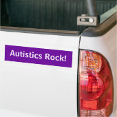 Autistics Rock! Bumpersticker (Op Truck)