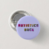 Autistics Rock Buttonnen Ronde Button 3,2 Cm (Voorkant /achterkant)