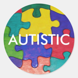 AUTISTIEK RONDE STICKER