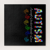 Autistisch | Autisme accepteert begrip liefde Legpuzzel (Horizontaal)