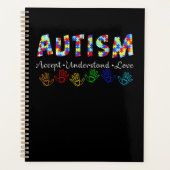 Autistisch | Autisme accepteert begrip liefde Planner (Voorkant)