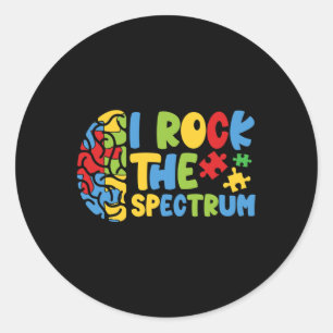 Autistisch Autisme Bewustzijn Jongens Peuter I Roc Ronde Sticker