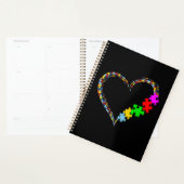 Autistisch | Autisme — Heart Puzzle Piece Planner (Display)