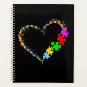 Autistisch | Autisme — Heart Puzzle Piece Planner (Voorkant)