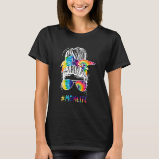 Autistisch bewustzijn Mam Leven Tie Dye Vrouwen T-shirt