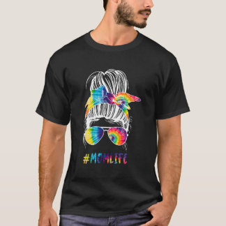 Autistisch bewustzijn Mam Leven Tie Dye Vrouwen T-shirt
