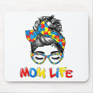 Autistisch bewustzijn Mam-Life Shirten Vrouwen Muismat