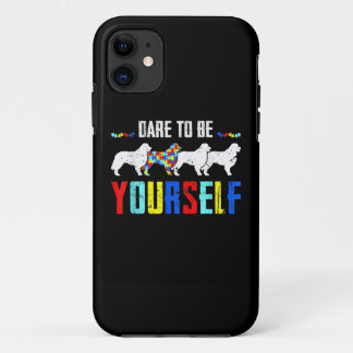 Autistisch | Dare to be Difference Bernese Mountai iPhone 11 Hoesje
