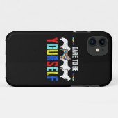 Autistisch | Dare to be Difference Bernese Mountai Case-Mate iPhone Case (Achterkant (horizontaal))