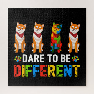 Autistisch   Dare to be different Cute Shiba in u  Legpuzzel