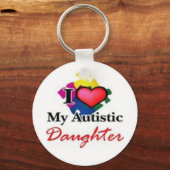 autistisch dochter sleutelhanger (Voorkant)