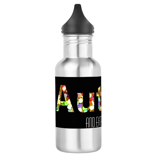 Autistisch en extreem cool, ASD/autisme Waterfles (Links)