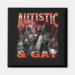 Autistisch En Homo Grappig Harde Skelet Meme Bootl Magneet
