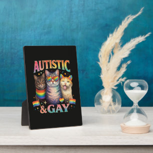 Autistisch En Homo Grappige Kat Fotoplaat