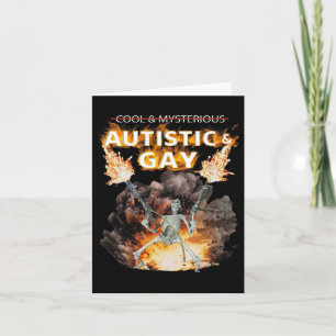 Autistisch en homo skelet grappig autisme skelet m kaart