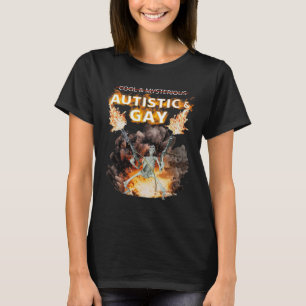 Autistisch en homo skelet grappig autisme skelet m t-shirt