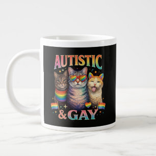 Autistisch En Homoseksueel Grappige Kat Extra Grote Beker