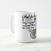 Autistisch | En ze hield erg veel van een kleine j Koffiemok (Voorkant links)