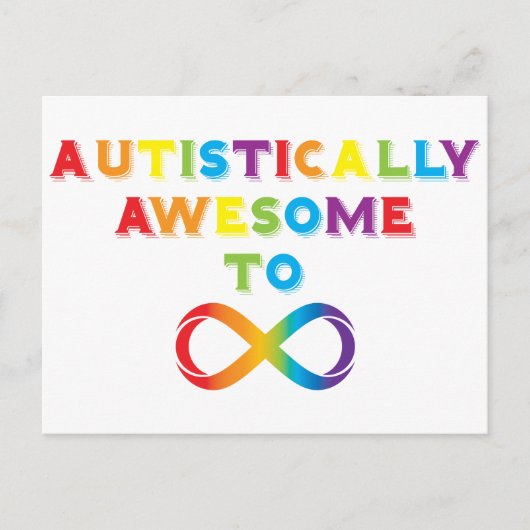 Autistisch Geweldige tot oneindig Briefkaart (Voorkant)