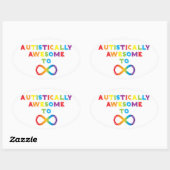 Autistisch Geweldige tot oneindig Ovale Sticker (Vel)