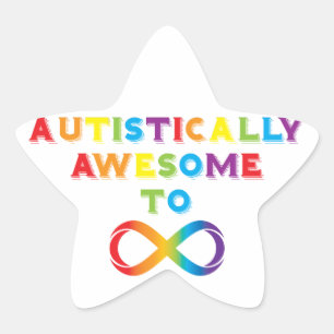 Autistisch Geweldige tot oneindig Ster Sticker
